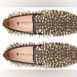 HI & HANN GOLD SPIKES SHOES